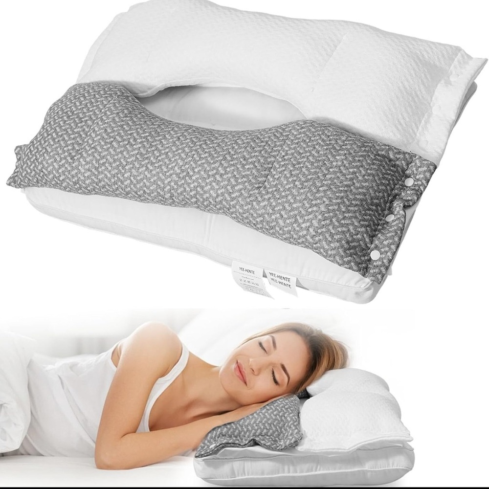Ergonomic Contour Neck Shoulder Back Support Pillow